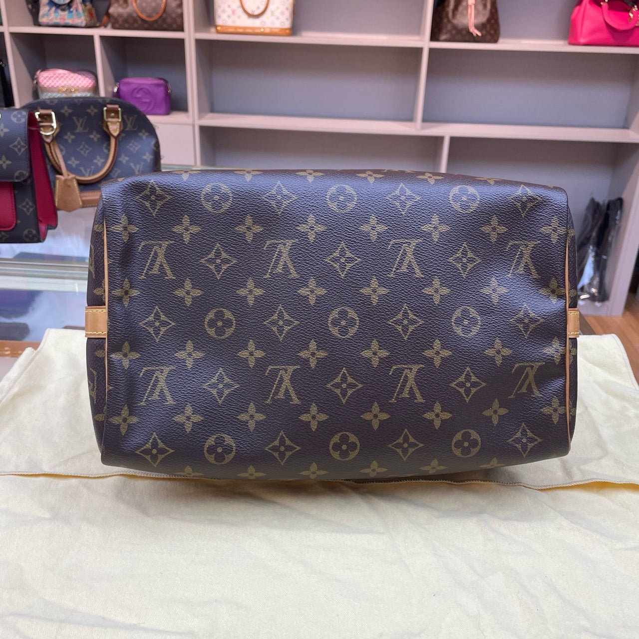 Louis Vuitton - Speedy Bandoulière 30 - Monogram Canvas and Vachetta leather - Brown - (medium)