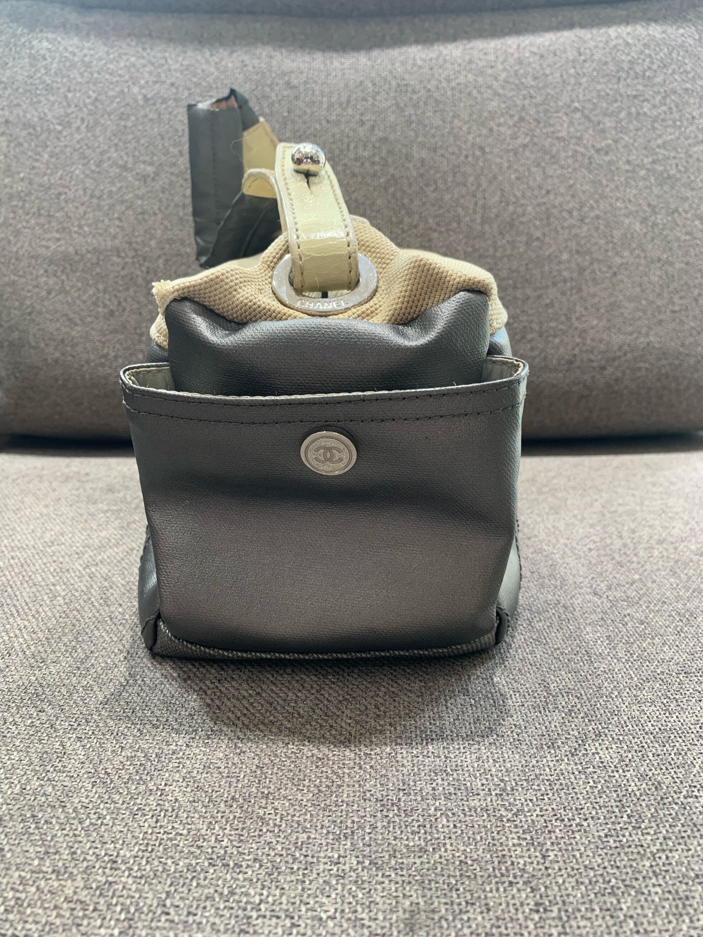 Chanel - Lunch Box Bag - Leather and Canvas - Multicolour - (medium)