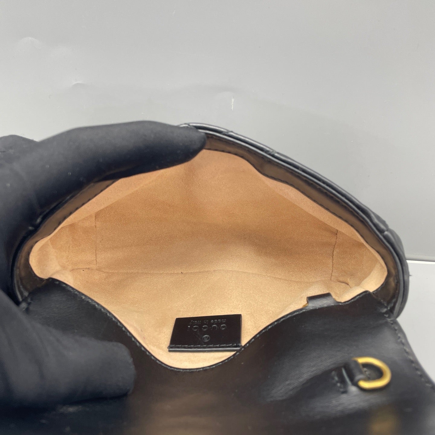 Gucci - GG Marmont Super Mini Bag - Leather - Black - (mini)