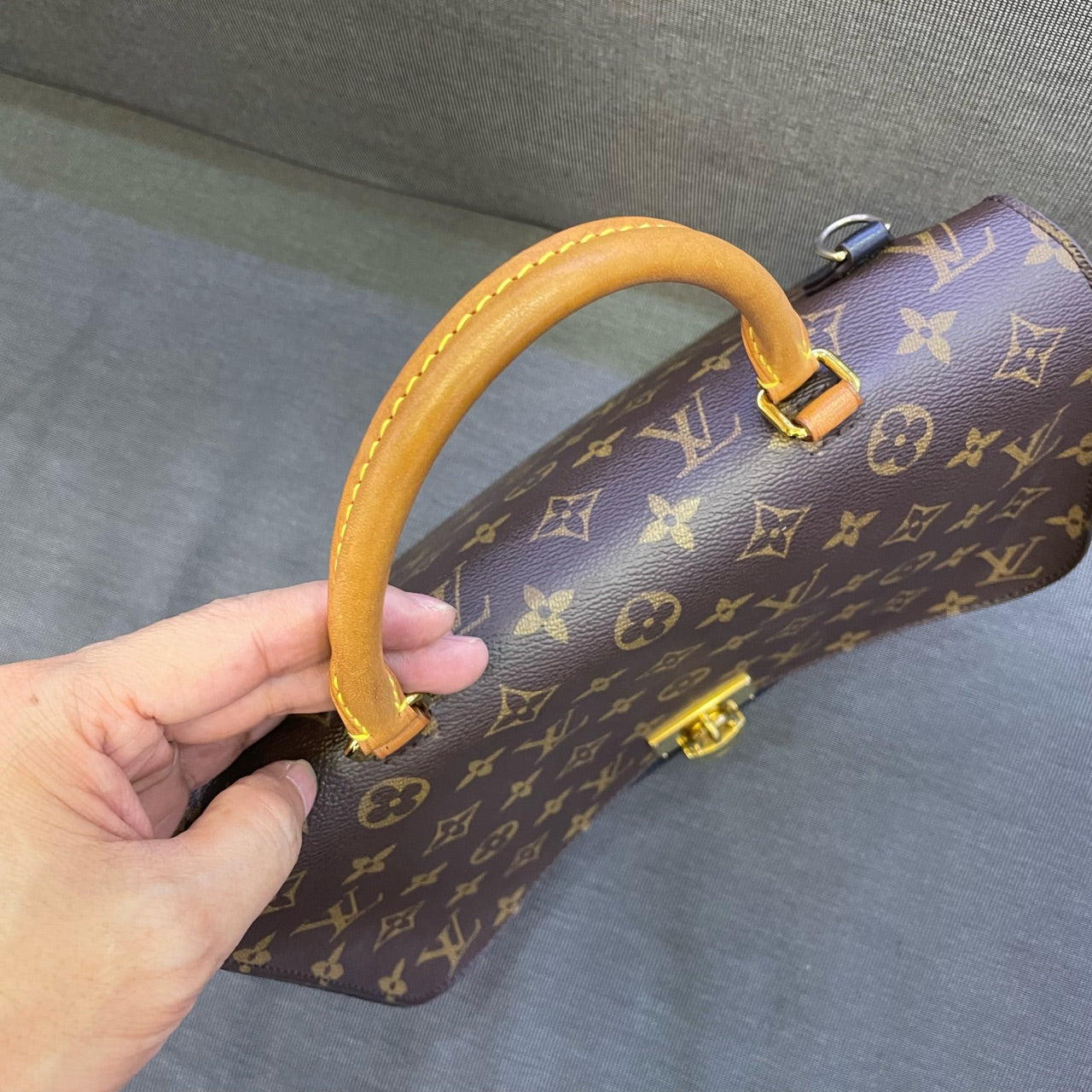 Louis Vuitton - Marignan - Monogram coated canvas and grained leather - Brown and Black - (Medium)