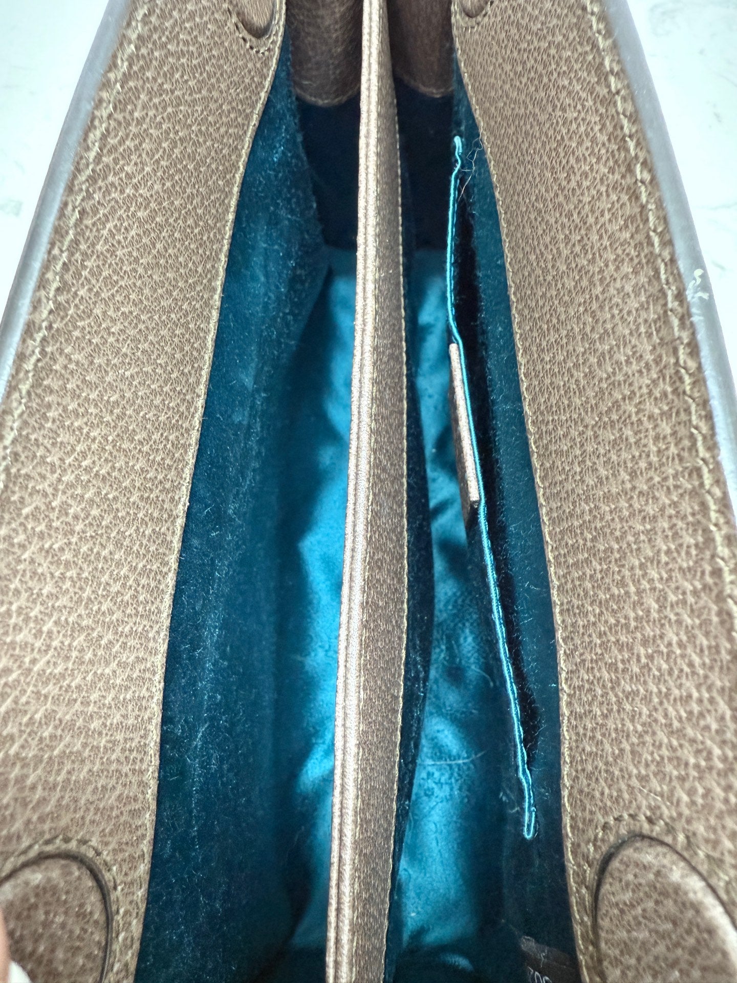 Gucci - Ophidia Chain Bag Small - GG Supreme canvas and Leather - Beige and Brown with Green and Red Stripe - (small)