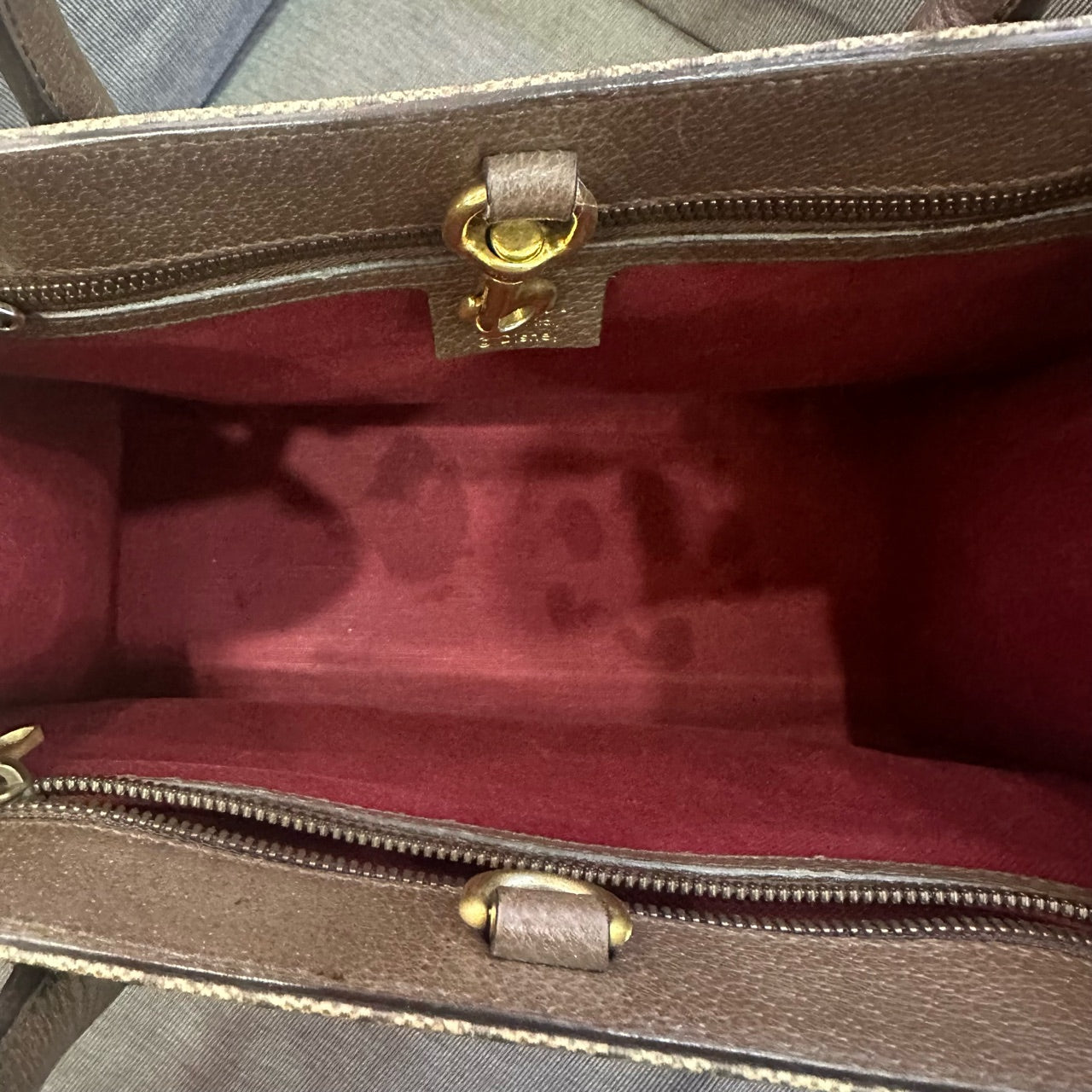Gucci - Disney Donald Duck Print Tote - GG Supreme coated canvas with leather trim - Brown - (Medium)