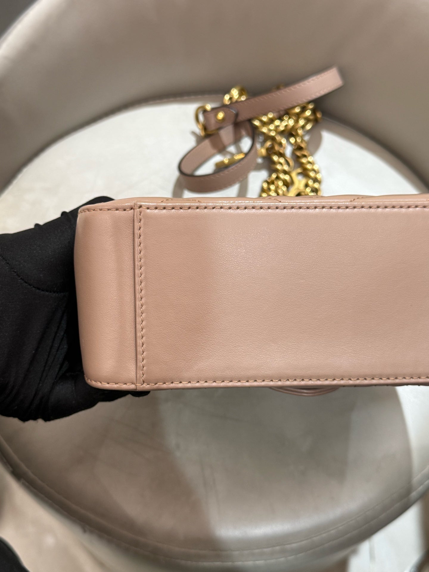 Gucci - Marmont - Leather - Beige - (mini)