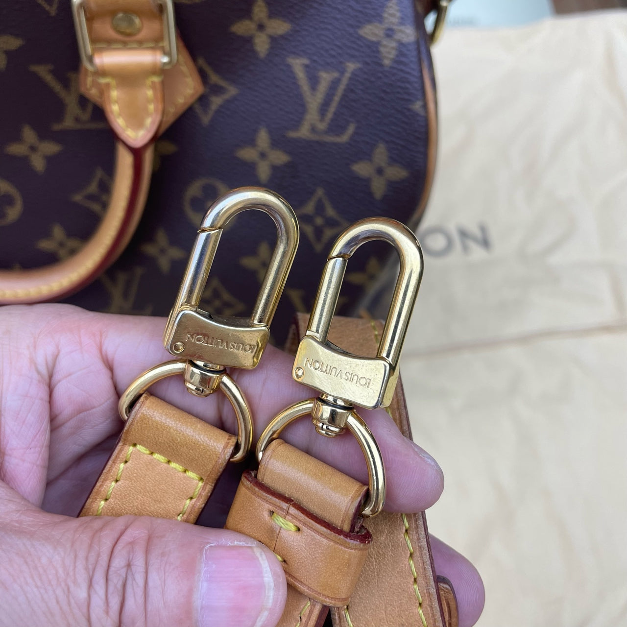 Louis Vuitton - Speedy Bandoulière 30 - Monogram Canvas and Vachetta leather - Brown - (medium)