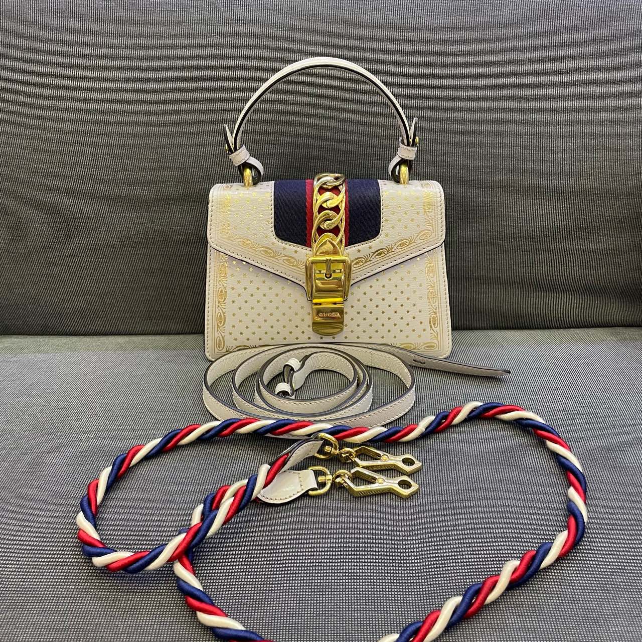 Gucci - Sylvie - Leather - White - (small)