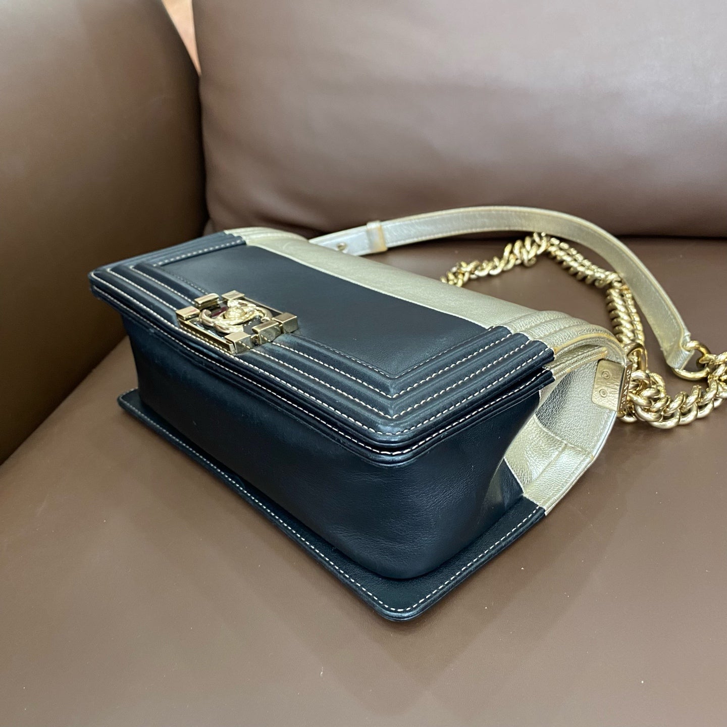 Chanel - Le Boy Medium - Leather - Multicolour - (medium)