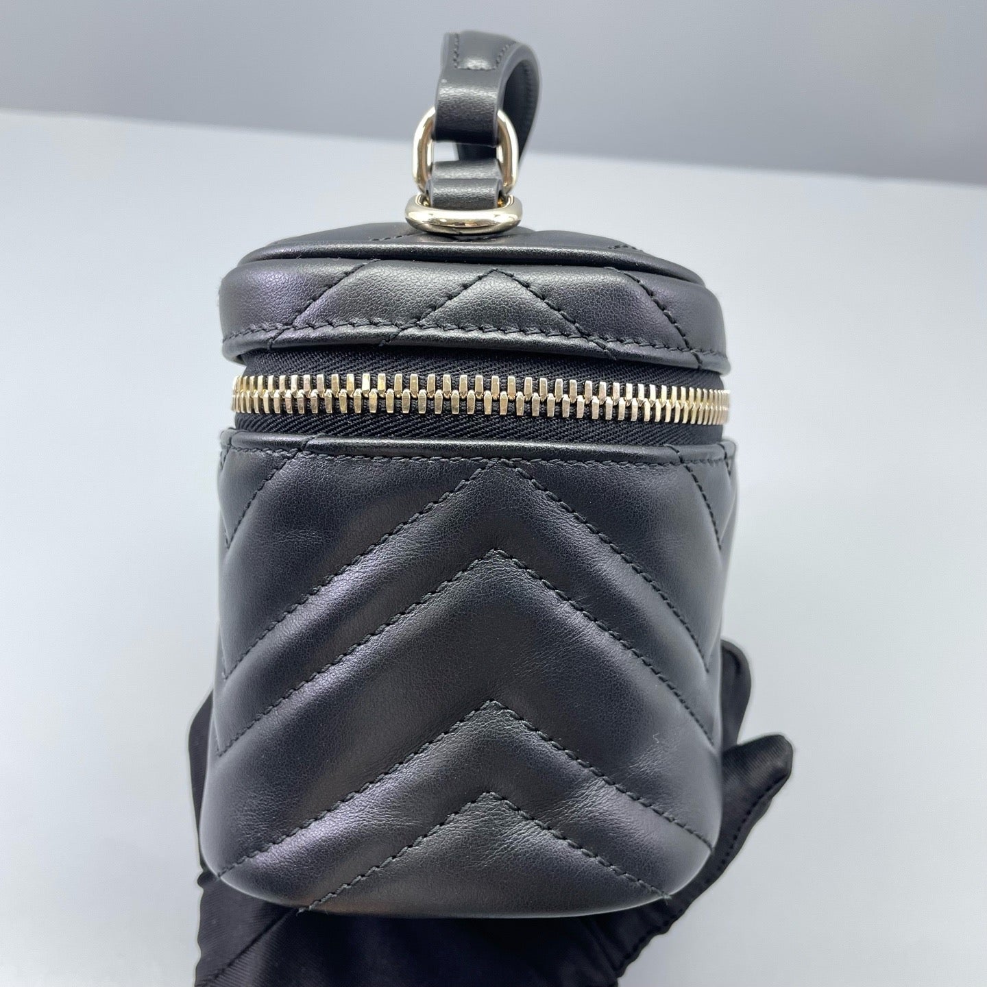 Gucci - GG Marmont Small Vanity Case - Leather - Black - (mini)