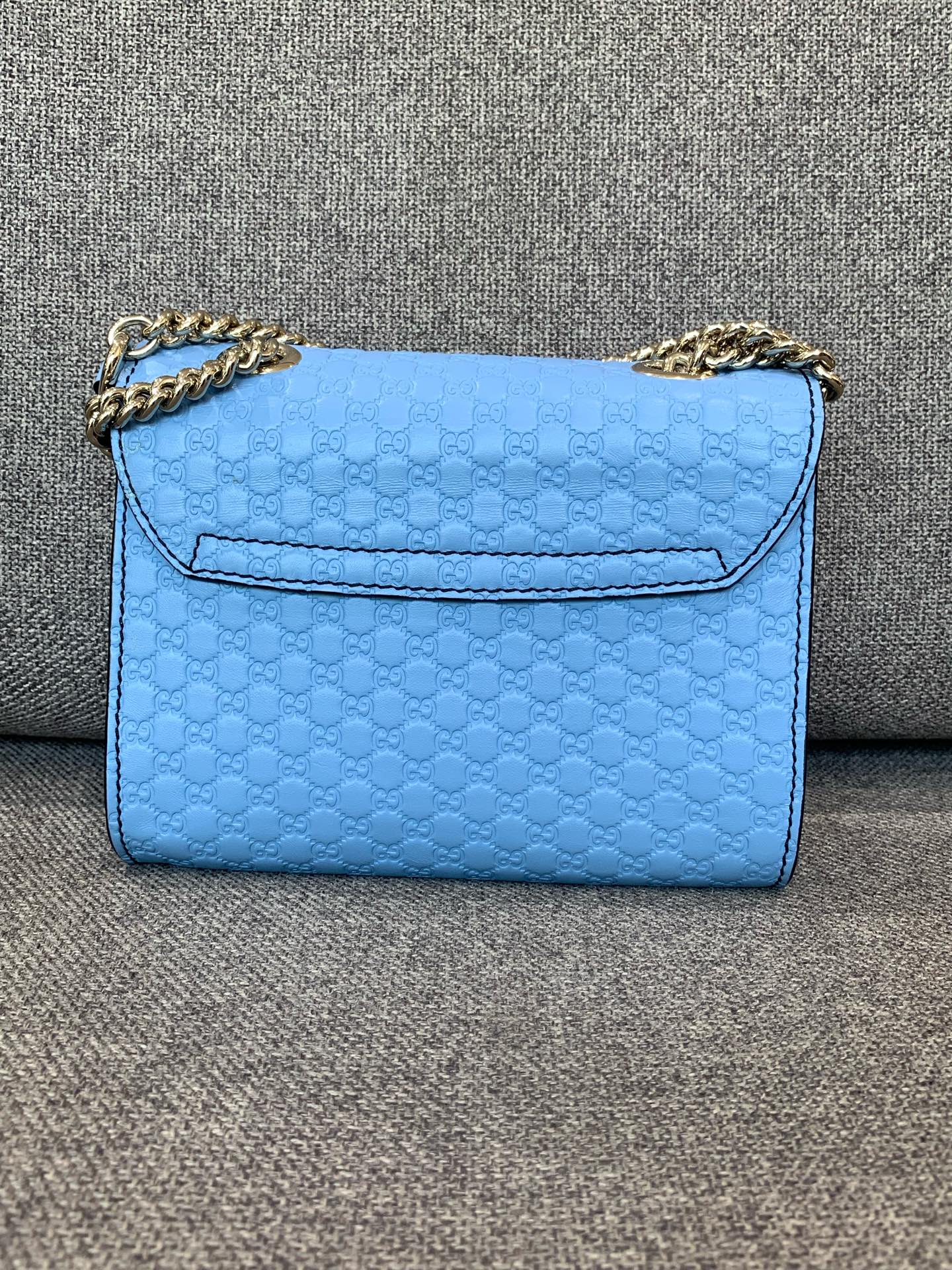 Gucci - Emily - Leather - Blue - (small)