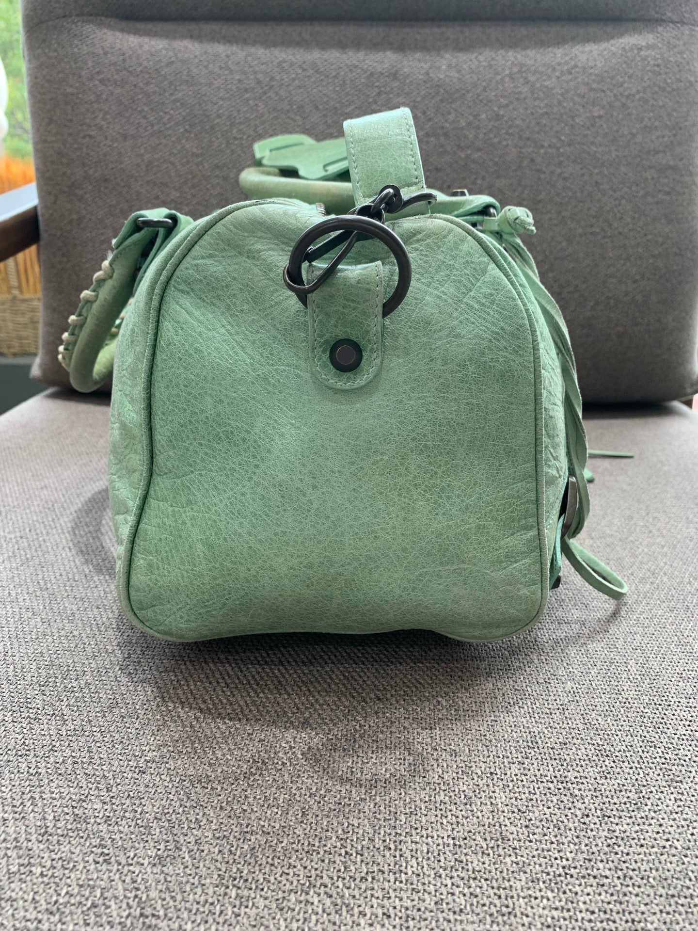 Balenciaga - Motorcycle Tube Bag - Leather - Green - (large)