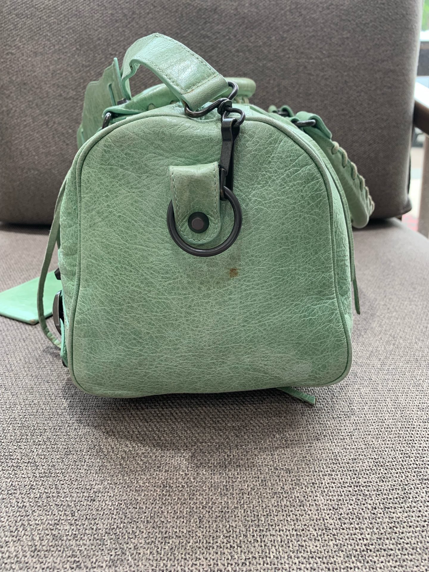 Balenciaga - Motorcycle Tube Bag - Leather - Green - (large)