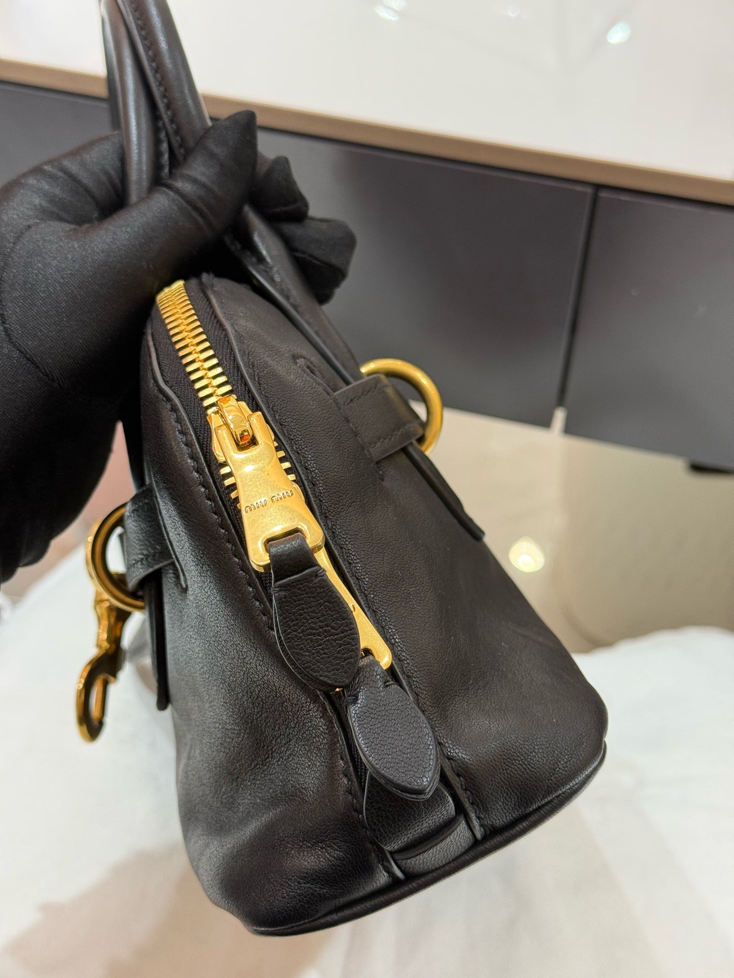 Miu Miu - Aventure - Nappa leather - Black - (small)