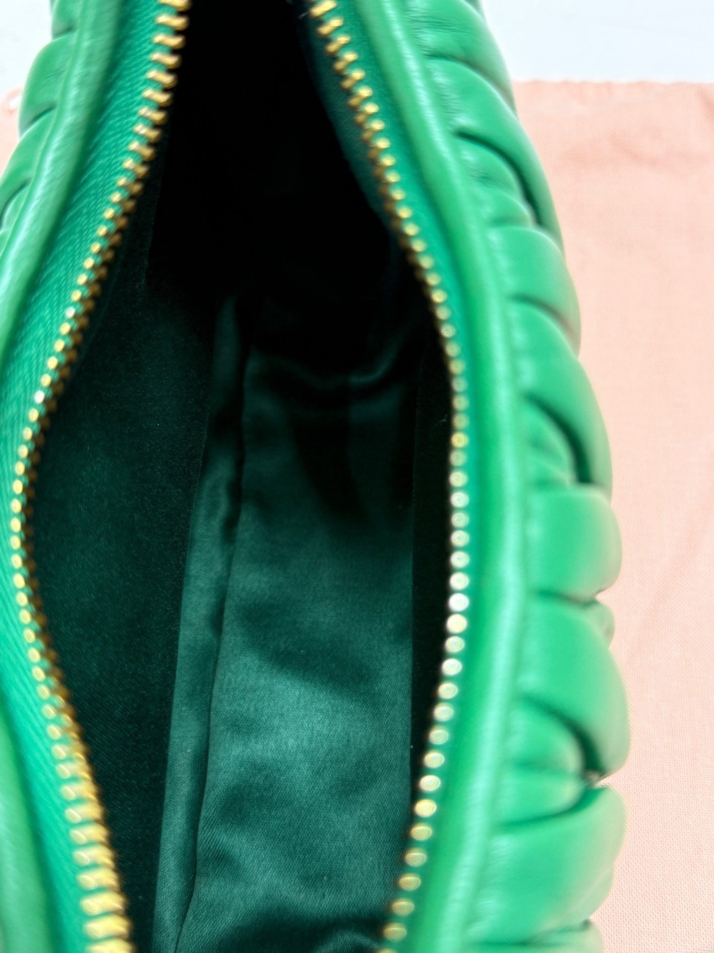 Miu Miu - Wander hobo - Lambskin leather - Green - (Small)