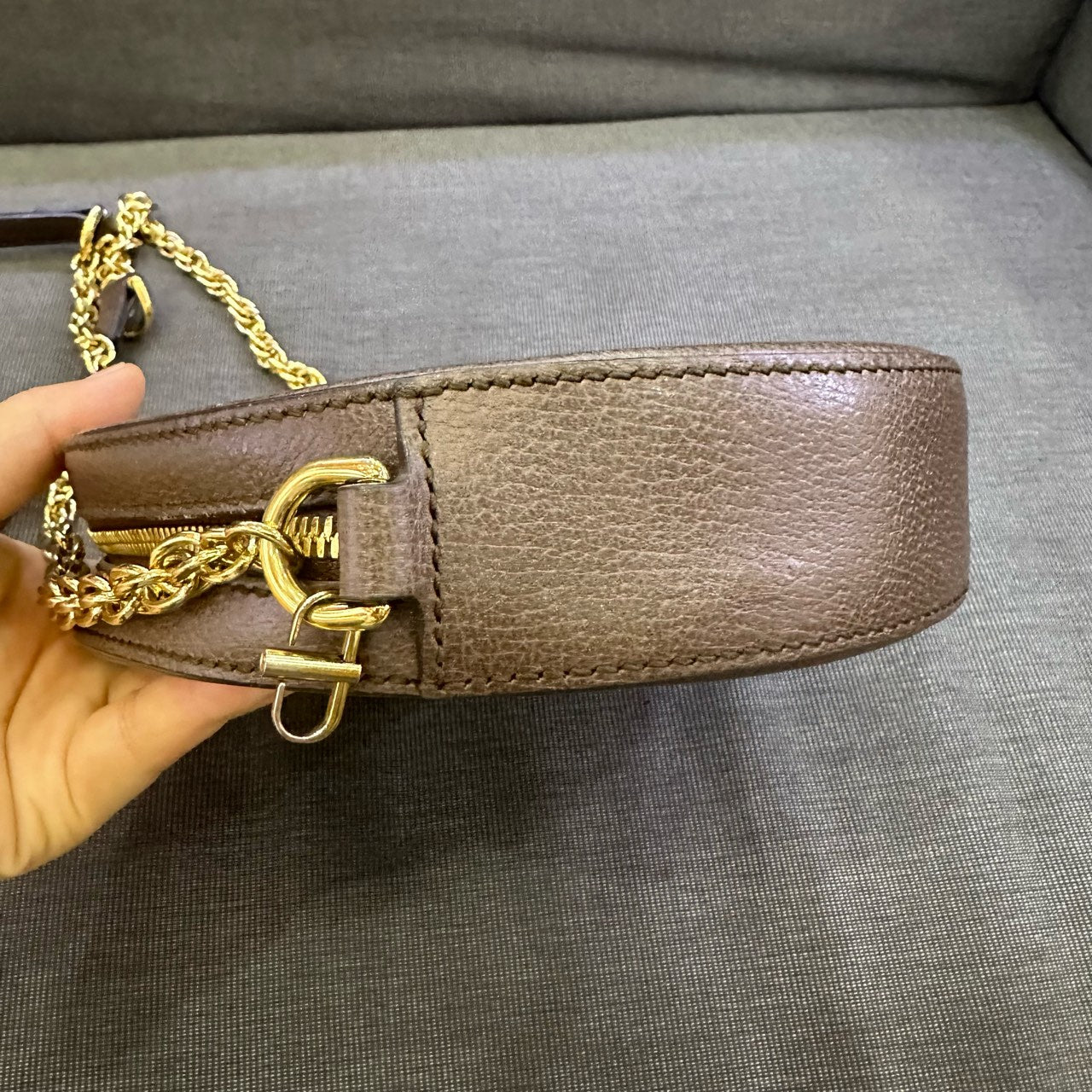 Gucci - Ophidia GG Round Mini Bag - GG Supreme coated canvas with leather trim - Brown - (mini)