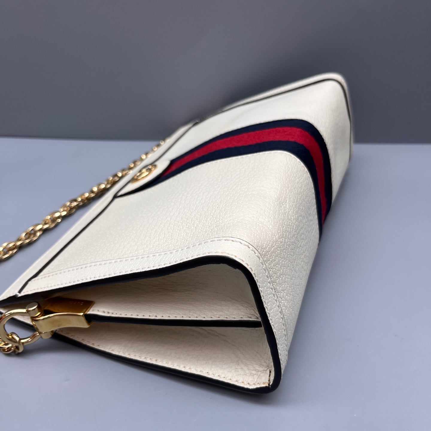 Gucci - Ophidia Shoulder Bag - Grained leather - White - (Medium)