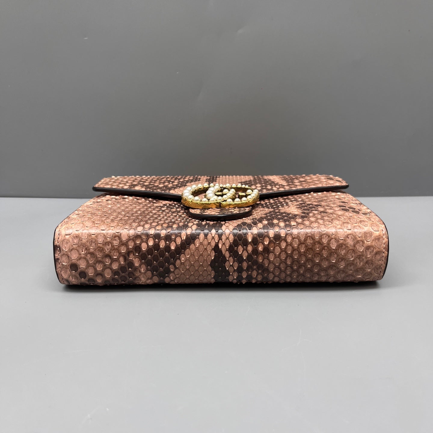 Gucci - Marmont Wallet on Chain (WOC) - Exotic leathers - Python, Leather lining - Multicolour - (mini)