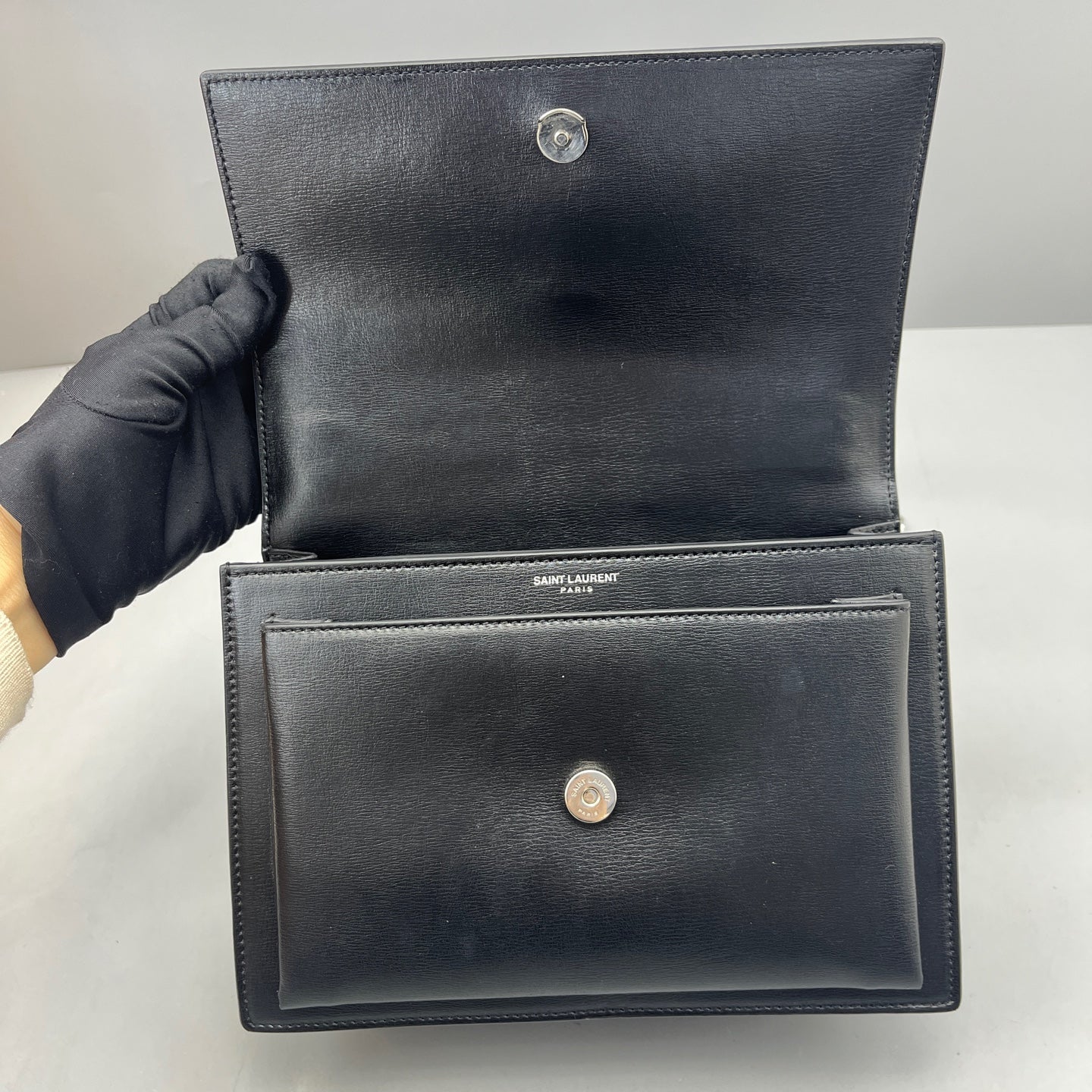 Saint Laurent - Sunset Bag - Leather - Black - (medium)