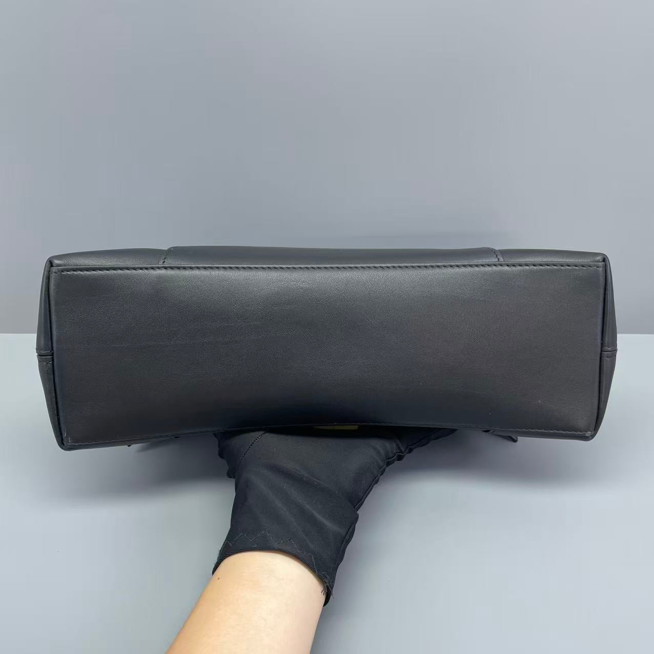 Balenciaga - Crush Shoulder Bag - Leather - Black - (small)