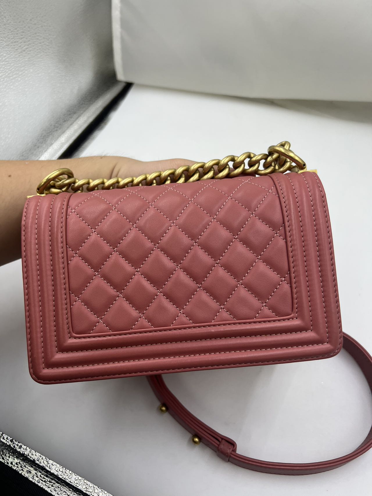 Chanel - Boy Chanel - Calfskin leather - Pink - (Small)