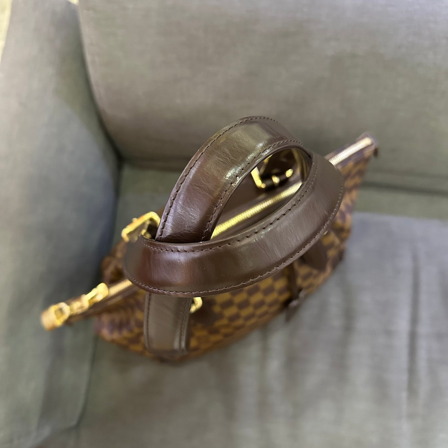 Louis Vuitton - Verona MM - Damier Ebene canvas with leather trim - Brown - (Medium)
