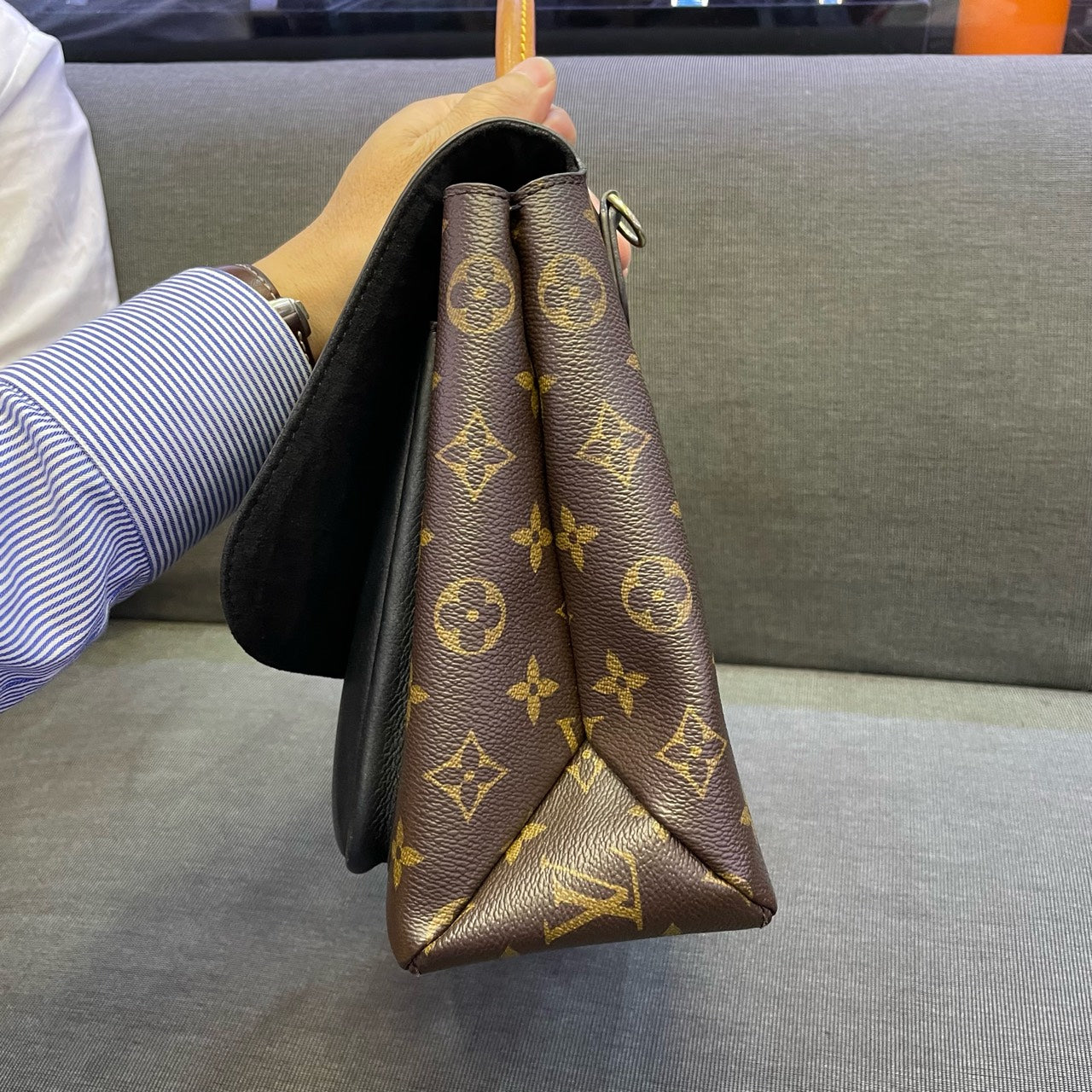 Louis Vuitton - Marignan - Monogram coated canvas and grained leather - Brown and Black - (Medium)