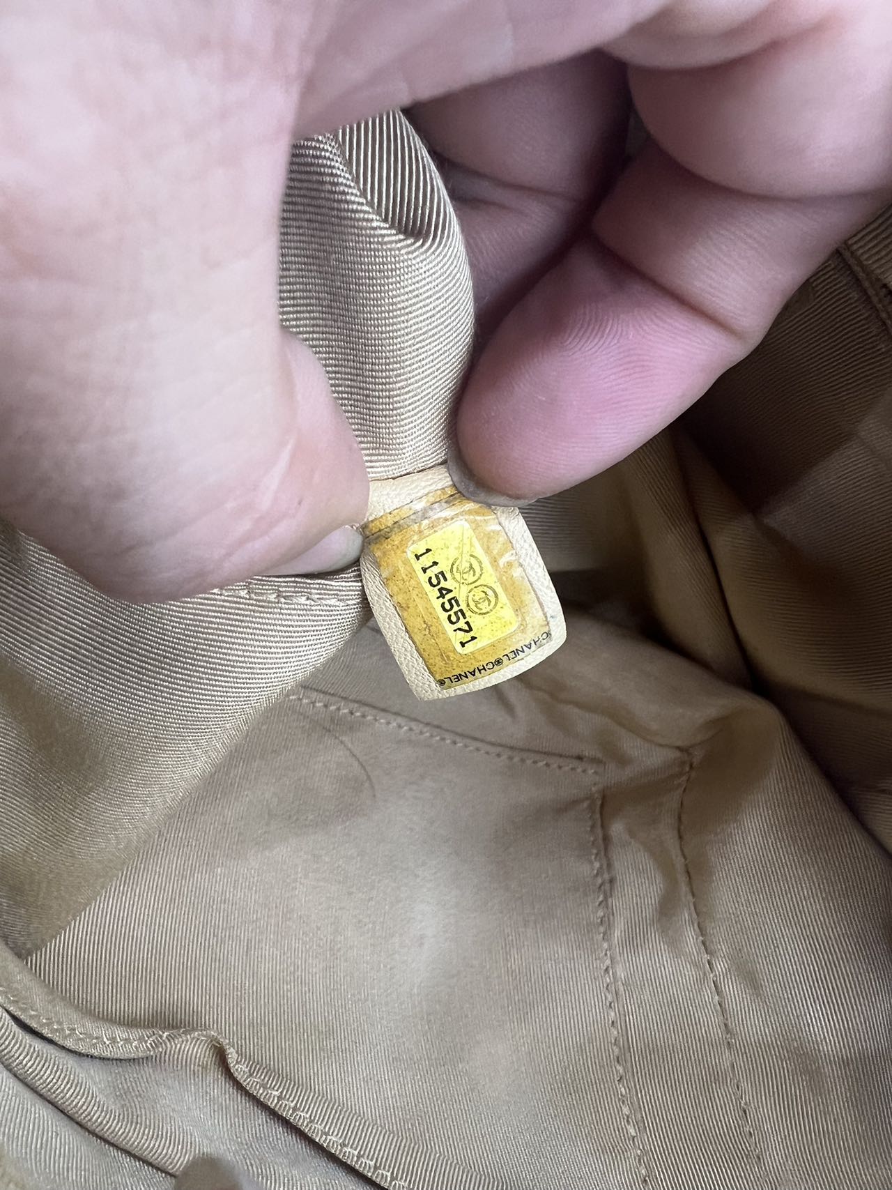 Chanel - Timeless Bowling Bag - Grained leather - Ginger Yellow - (medium)