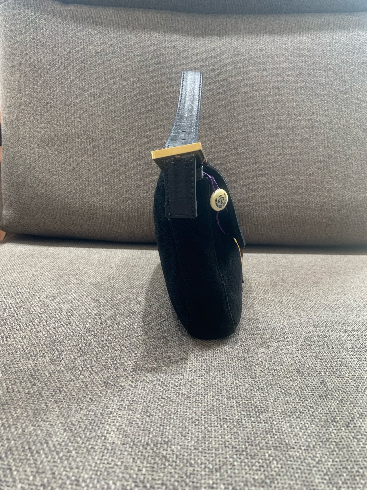 Fendi - Baguette - Suede - Black - (small)