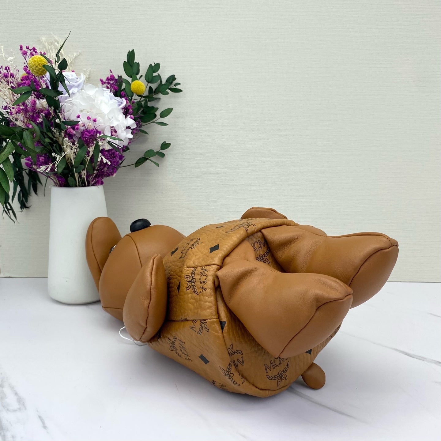 MCM - Rabbit Doll Crossbody Bag - Visetos coated canvas and leather - Brown - (mini)