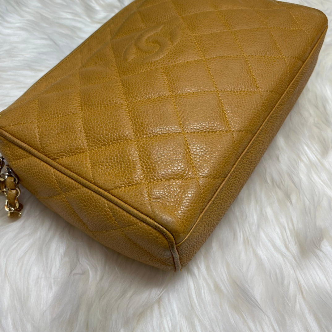 Chanel - Vintage Camera Bag - Pebbled leather - Beige - (medium)