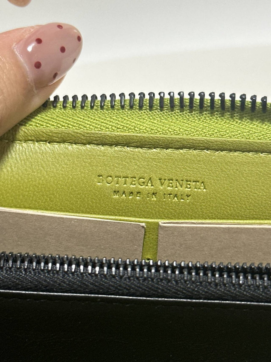 Bottega Veneta - Intrecciato Zip-Around Wallet - Leather - Green - (medium)