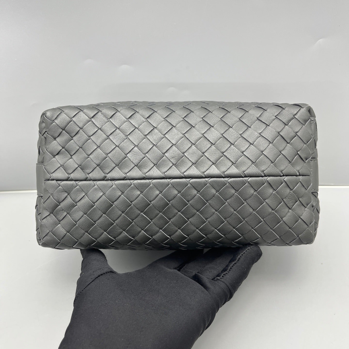 Bottega Veneta - Intrecciato Lunchbox Bag - Leather - Black - (mini)