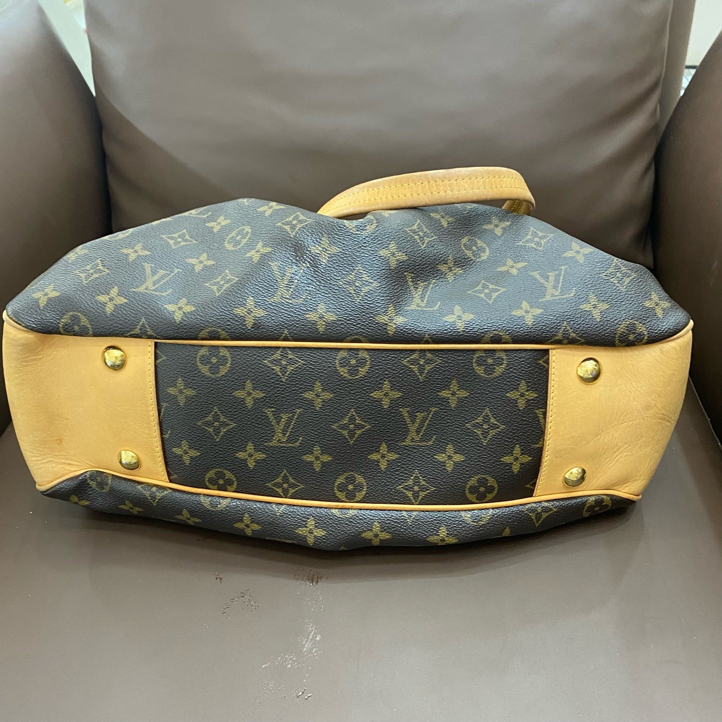 Louis Vuitton - Boétie MM - Monogram canvas with Vachetta leather trim - Brown - (medium)