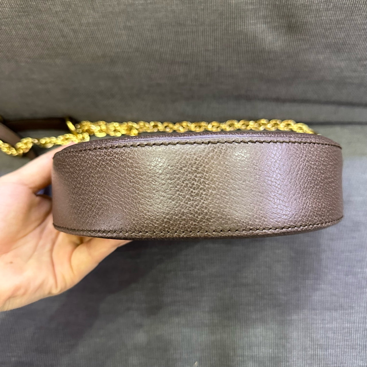 Gucci - Ophidia GG Round Mini Bag - GG Supreme coated canvas with leather trim - Brown - (mini)