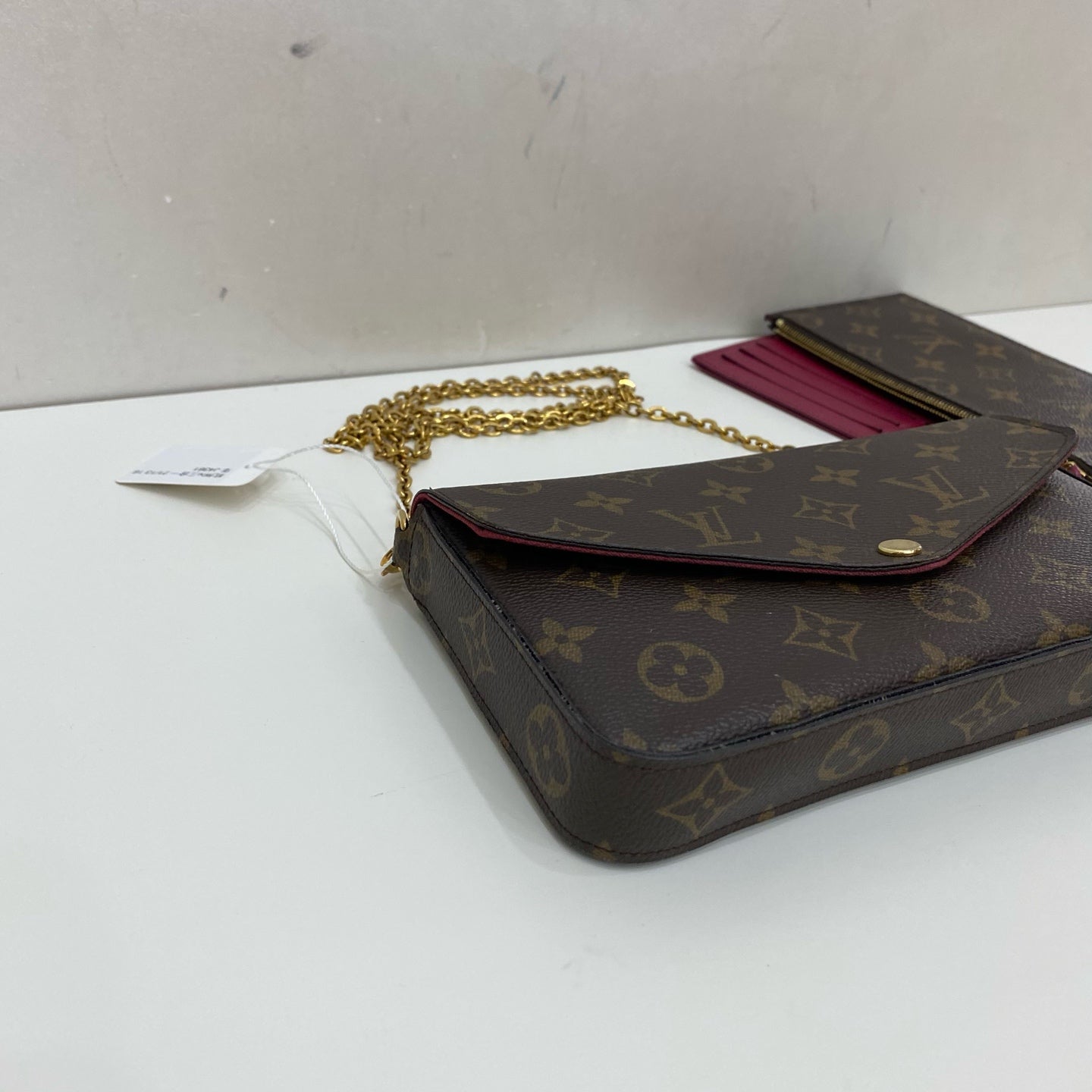Louis Vuitton - Pochette Félicie - Monogram coated canvas with leather trim and textile lining - Brown - (Mini)