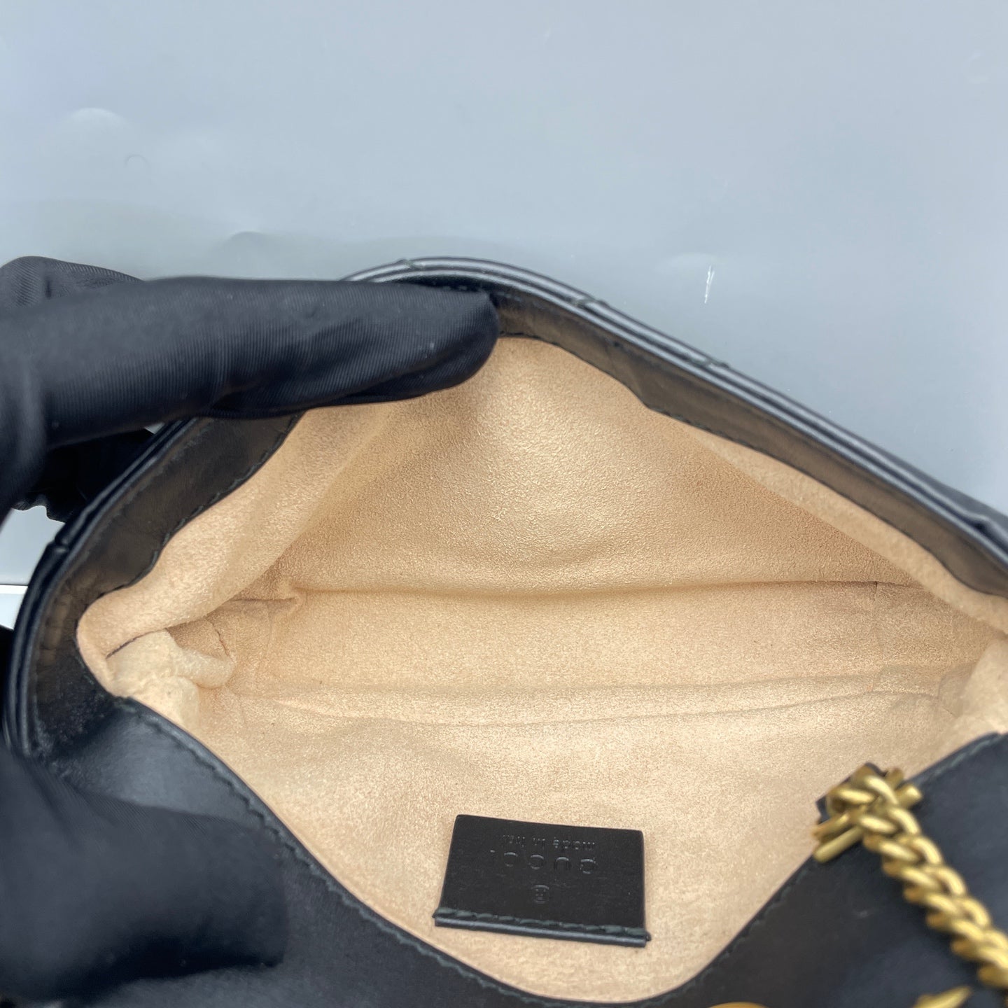 Gucci - GG Marmont Super Mini - Leather - Black - (mini)