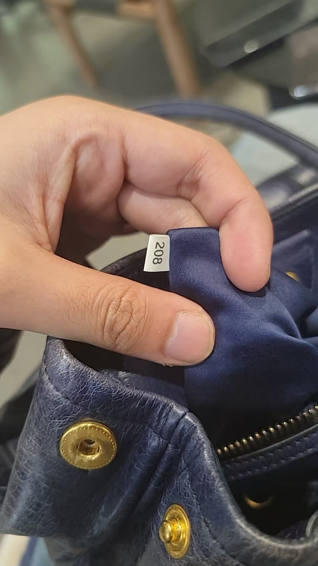 Miu Miu - Vitello Lux Bow Satchel - Cowhide leather - Navy - (Medium)