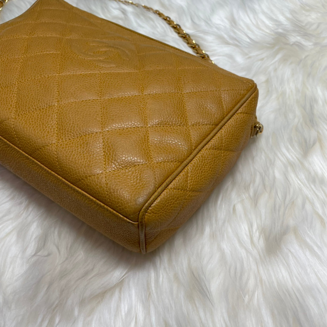 Chanel - Vintage Camera Bag - Pebbled leather - Beige - (medium)