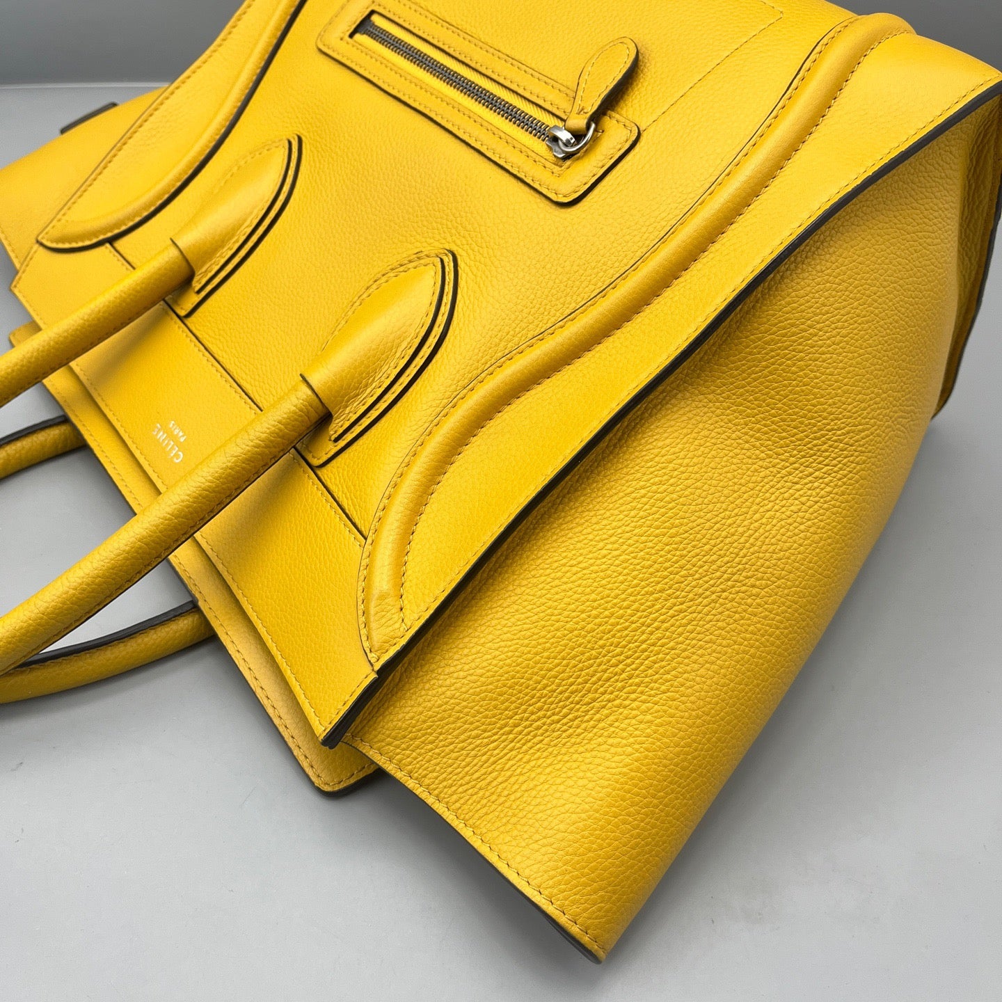 Celine - Luggage Mini - Grained calfskin leather - Yellow - (Mini)