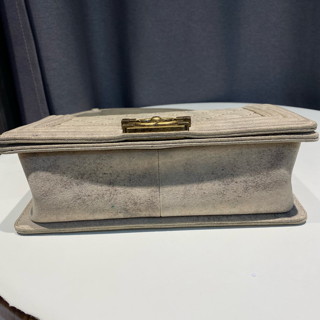 Chanel - Le Boy - Suede - Grey - (medium)