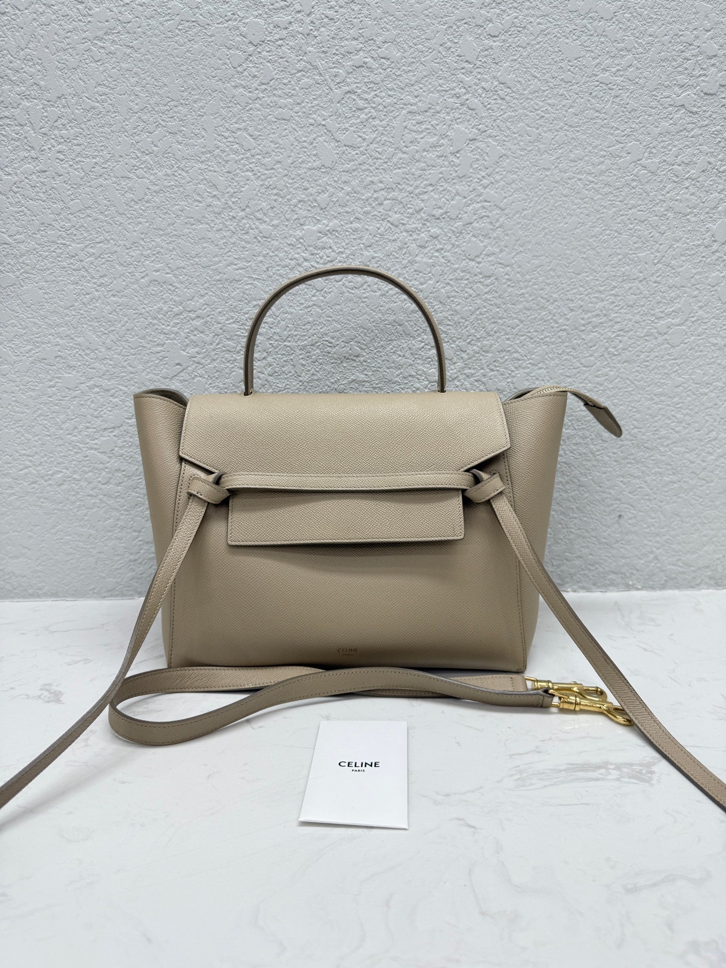 Celine - Belt Bag - Grained calfskin leather - Beige - (medium)