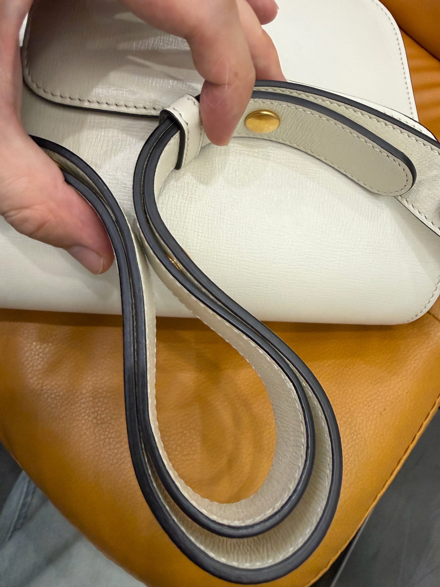 Gucci - Horsebit 1955 Shoulder Bag - Grained leather - White - (Medium)