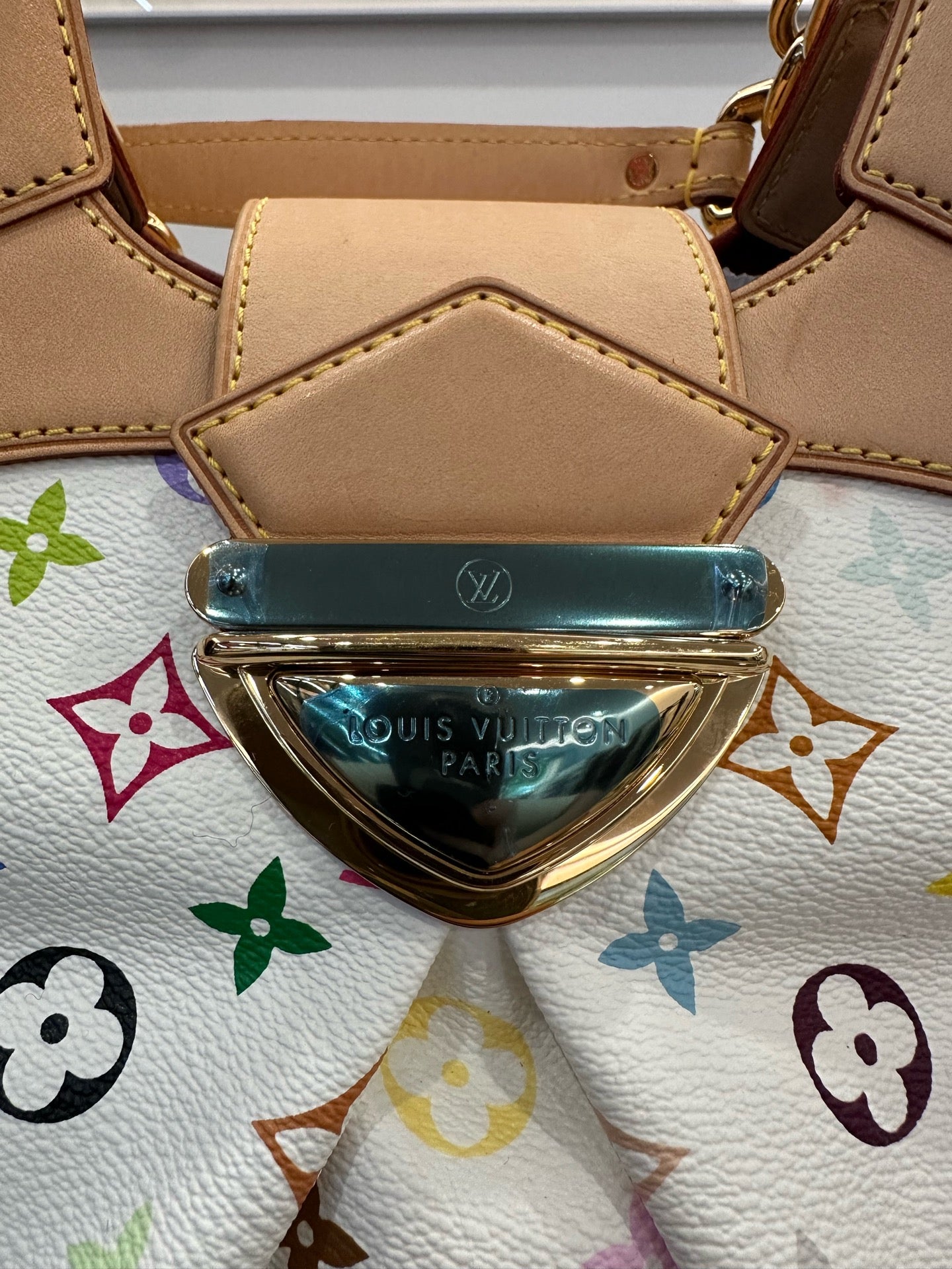 Louis Vuitton - Ursula - Coated canvas with Vachetta leather trim - White - (large)