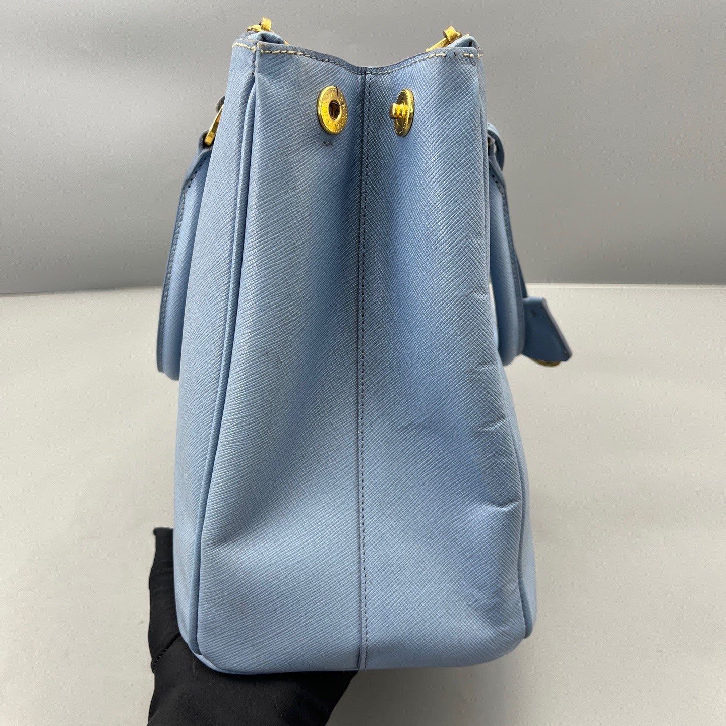 Prada - Saffiano Lux Tote - Saffiano leather - Blue - (medium)