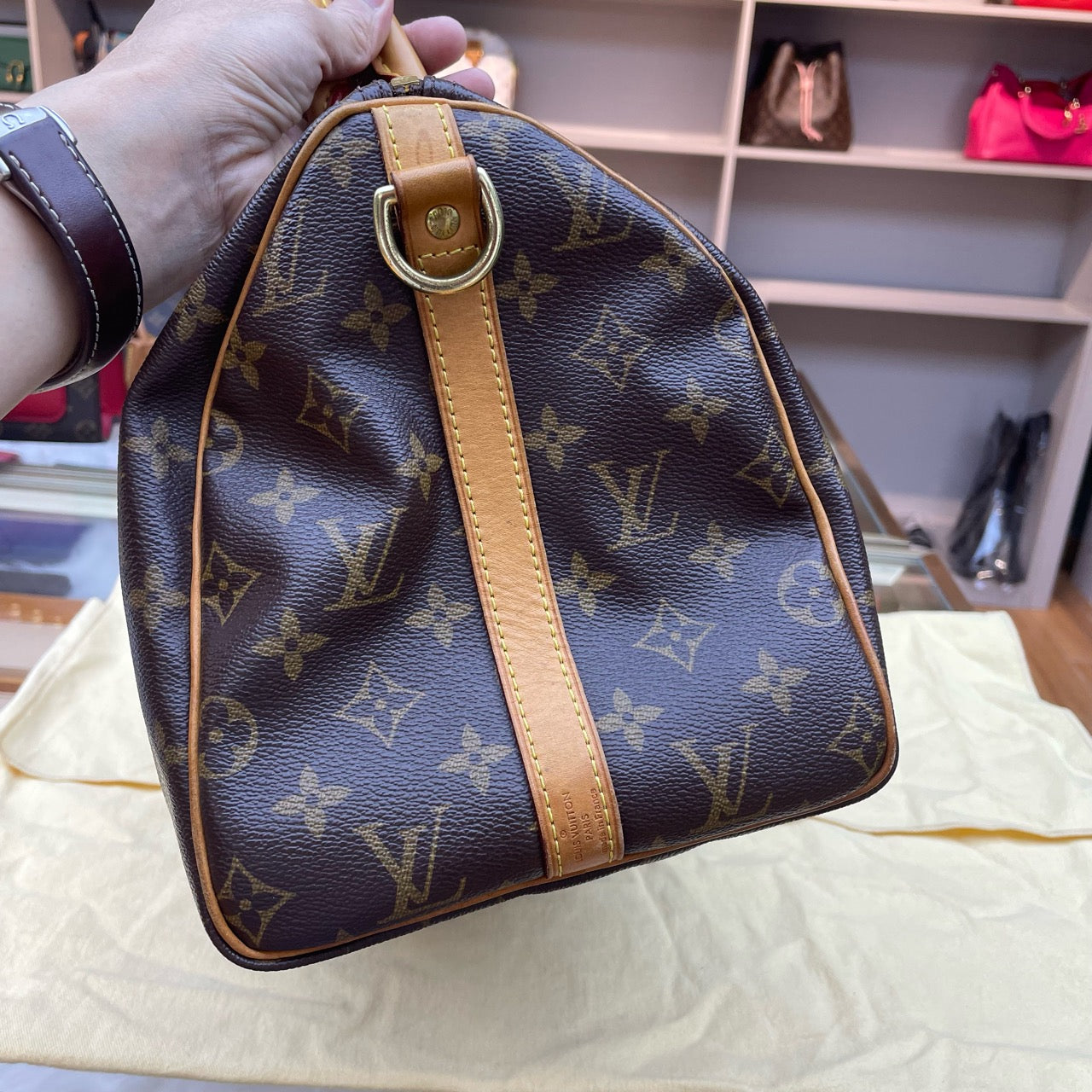 Louis Vuitton - Speedy Bandoulière 30 - Monogram Canvas and Vachetta leather - Brown - (medium)
