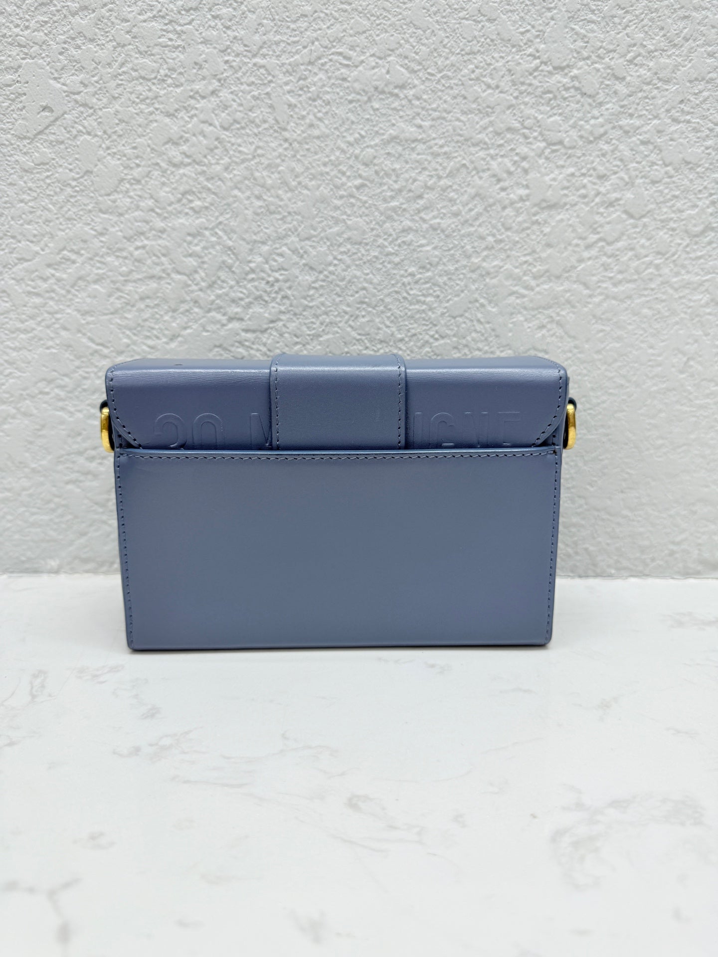 Dior - Montaigne Box Mini - Leather - Blue - (mini)