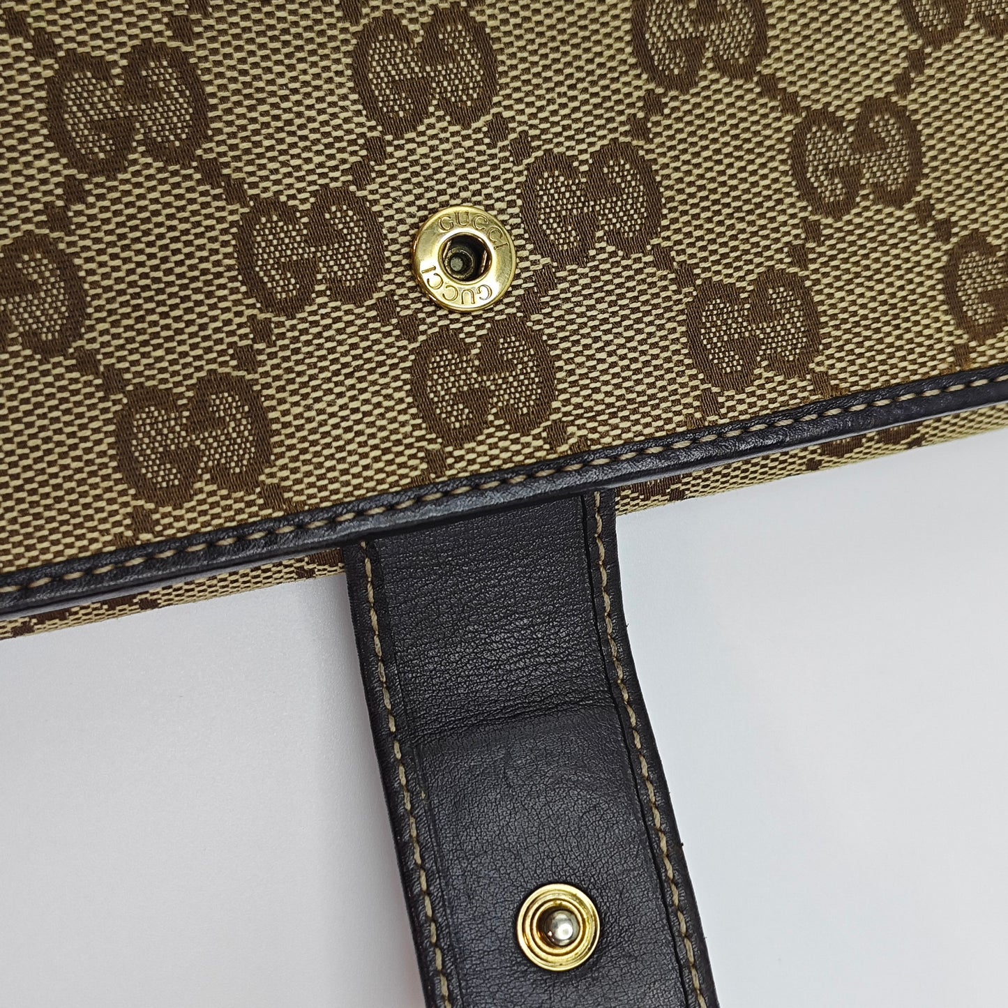 Gucci - Dog Head Long Wallet - Coated canvas with leather trim - Beige and Brown - (medium)