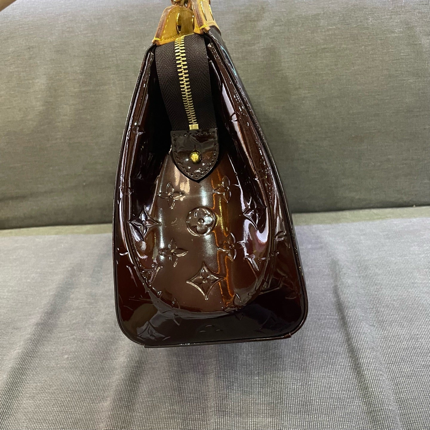 Louis Vuitton - Doctors Bag - Patent leather - Burgundy - (medium)