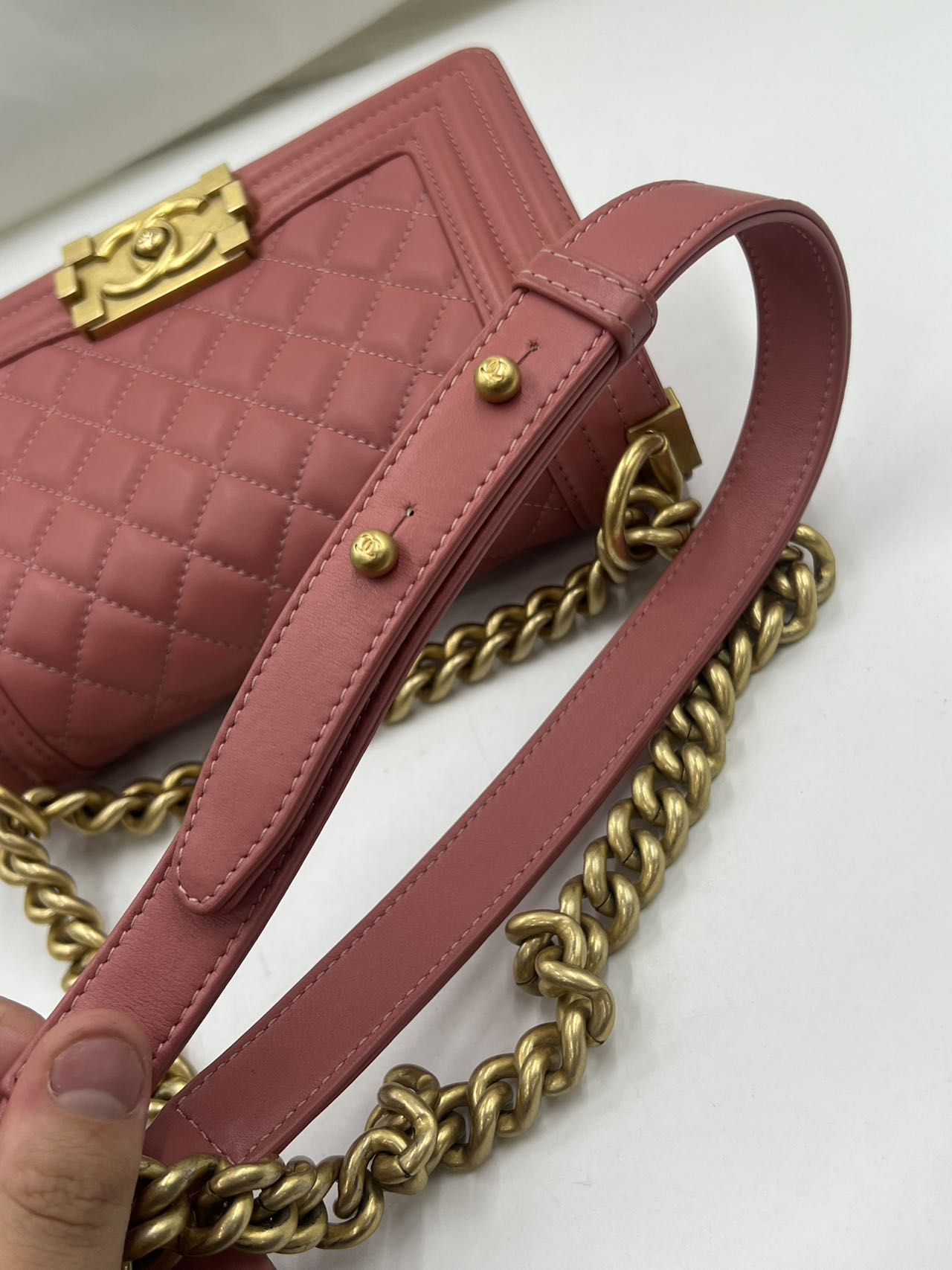 Chanel - Boy Chanel - Calfskin leather - Pink - (Small)