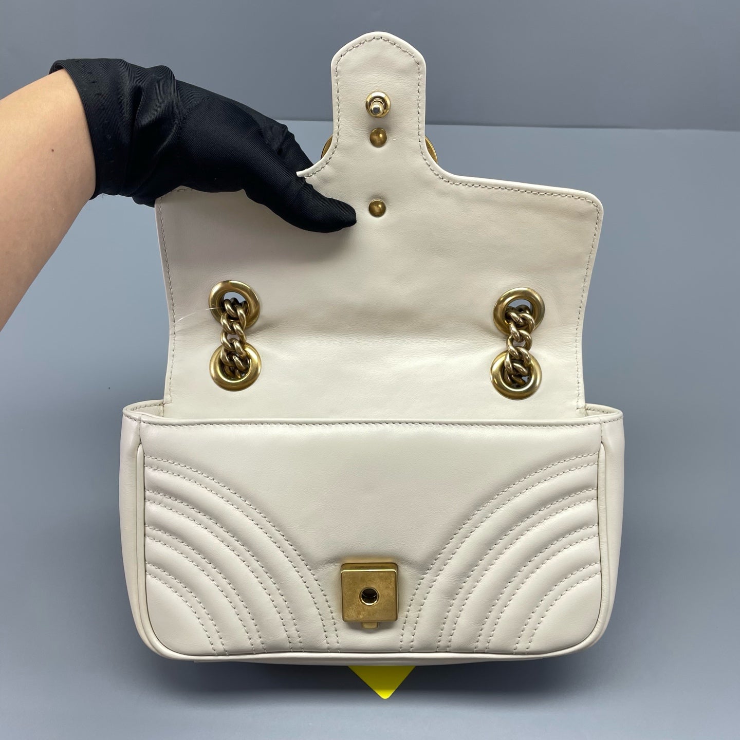 Gucci - GG Marmont Matelassé Mini Bag - Leather - White - (Mini)
