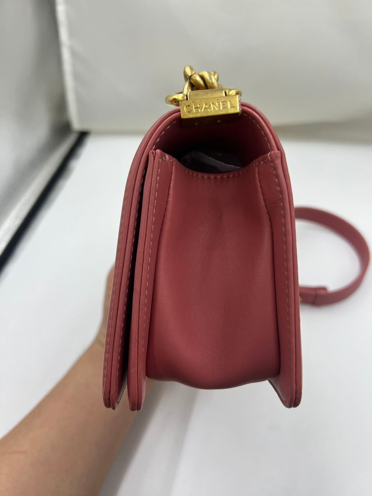 Chanel - Boy Chanel - Calfskin leather - Pink - (Small)