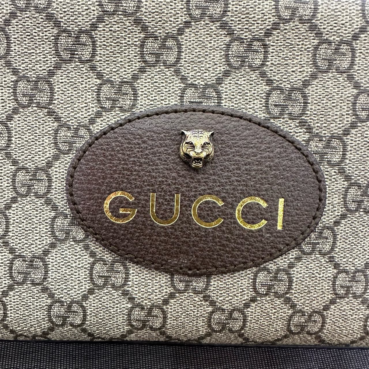 Gucci - Tiger Head Camera Bag - GG Supreme canvas with leather trim - Beige and Brown - (small)